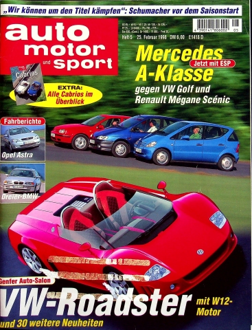 Deckblatt Auto Motor und Sport (05/1998)